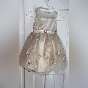 Gold dress for little girl.
